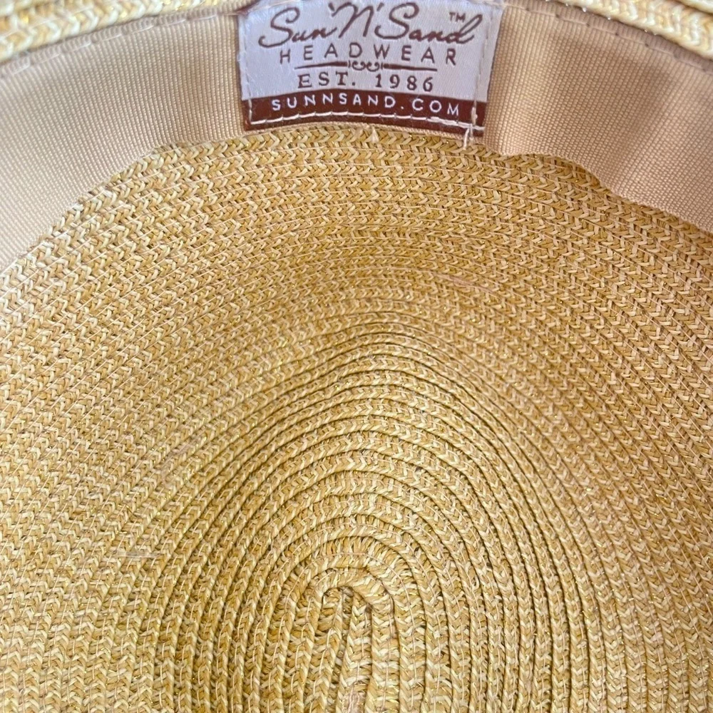 Sun ‘N’ Sand Stylish Tan Straw Hat, Summer, Festivals, Vacation, Beach